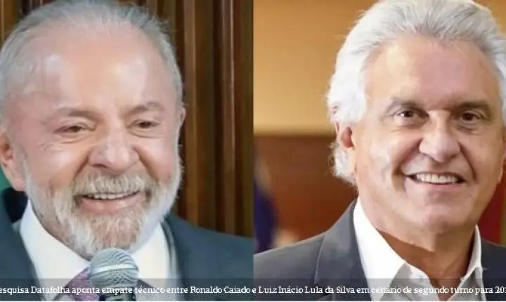 Caiado empata com Lula em cenário de segundo turno, aponta Datafolha